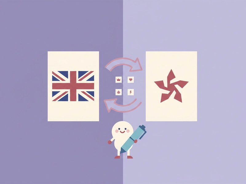 British to American manuscript notes