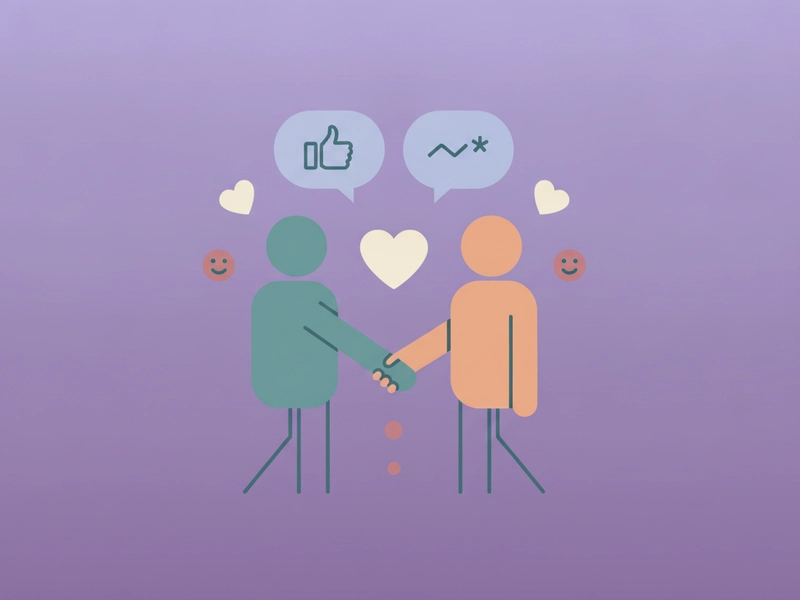Conversation bridge illustrating belonging, audience, and social context