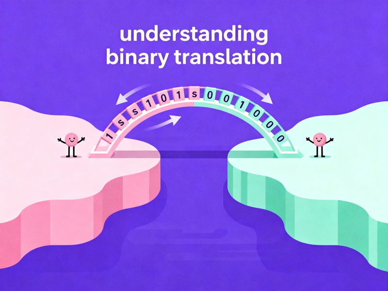 Binary translator for students learning computer science