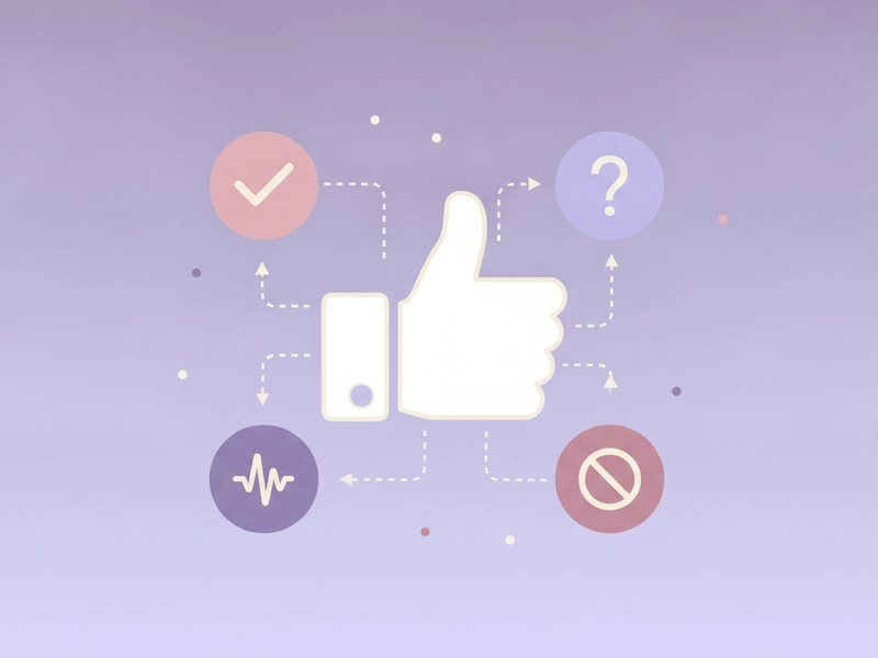 Thumbs-up symbol surrounded by several possible conversational meanings