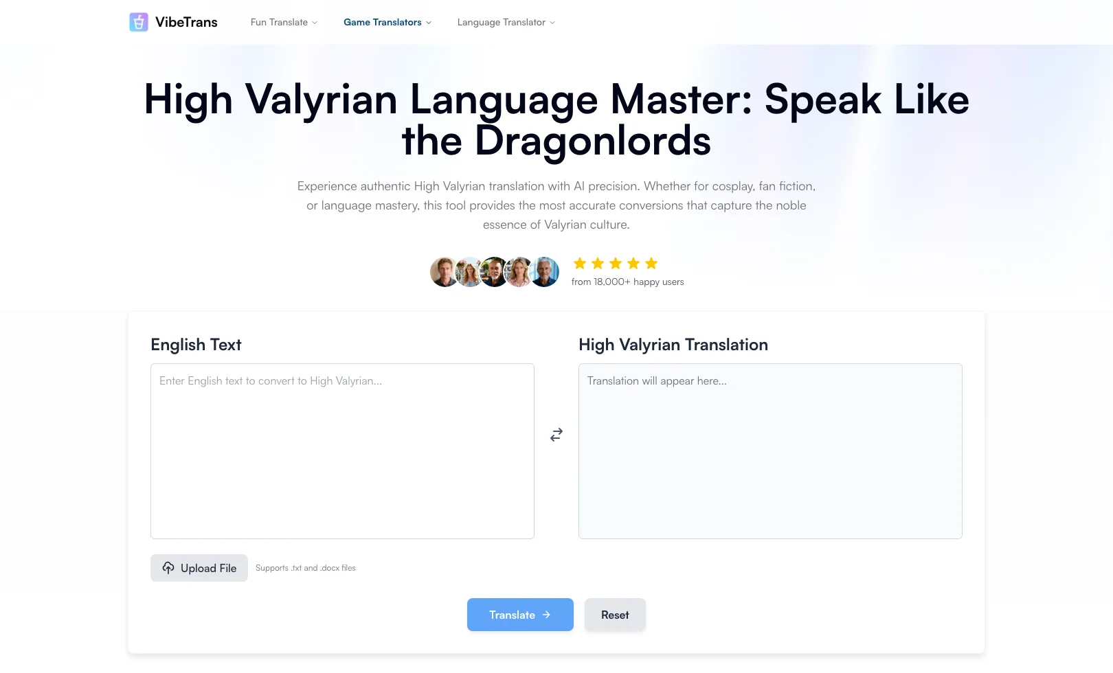 Text-only High Valyrian drafting workflow