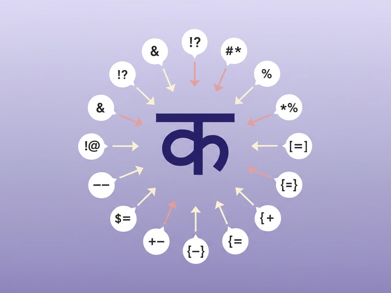 Comparison of different romanization schemes for the same Devanagari character
