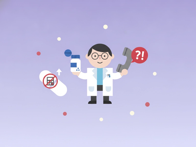 Medication label routed to a pharmacist for direct confirmation
