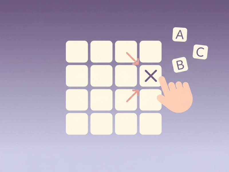 Make simple letter puzzles